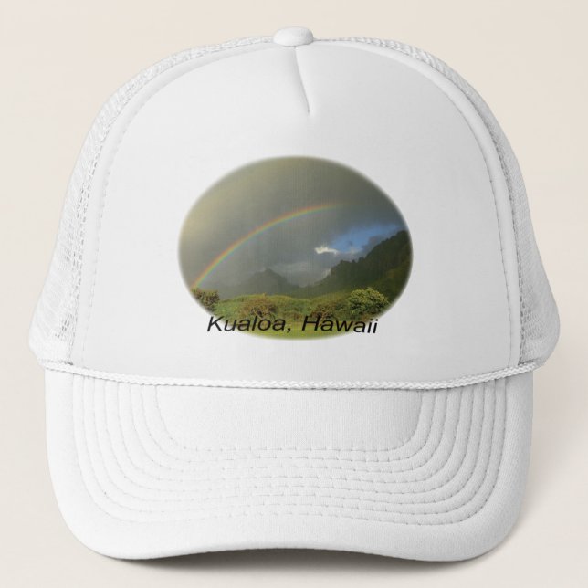 Kualoa Rainbow Trucker Hat (Front)
