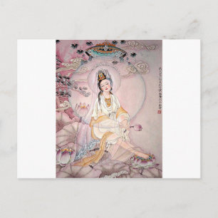 Kuan Yin; Buddhist Goddess Of Compassion Postcard