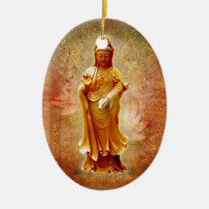 Kuan Yin Ceramic Ornament