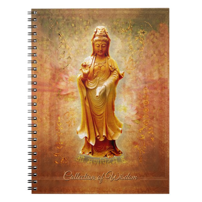 Kuan Yin (customizable) Notebook (Front)