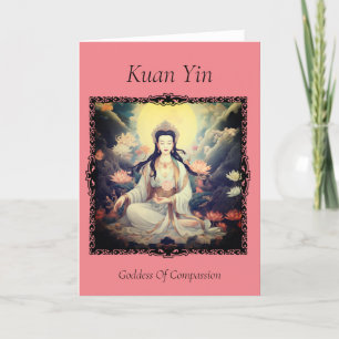 Kuan Yin Greeting card Thank You Card