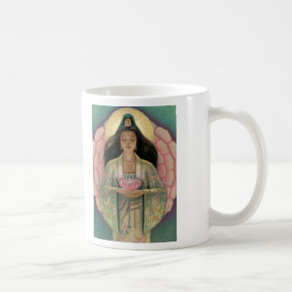 Kuan Yin Mug "Pink Lotus Heart"