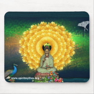 Kuan Yin Wall Tapestry Mouse Pad