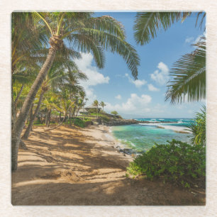 Kuau Cove Beach   Maui, Hawaii Glass Coaster