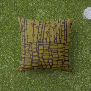 Kuba Cloth Print  Throw Pillow