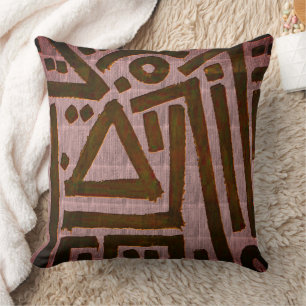 Kuba Cloth  Throw Pillow