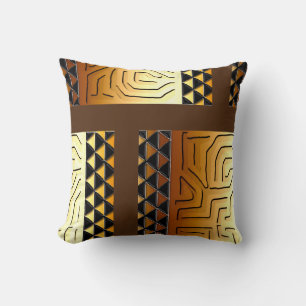 Kuba Culture • Coussin géométrique afrocentrique