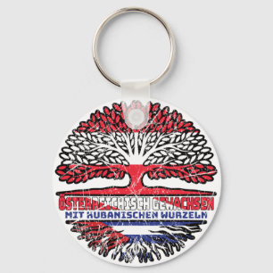 Kuba Kubanisch Österreichisch Baum Keychain