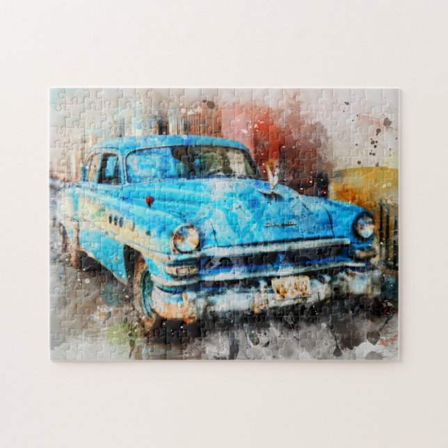 Kuba - Oldtimer Jigsaw Puzzle (Horizontal)