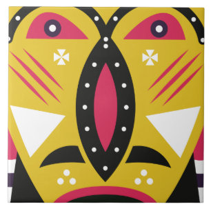 kuba tribal tile