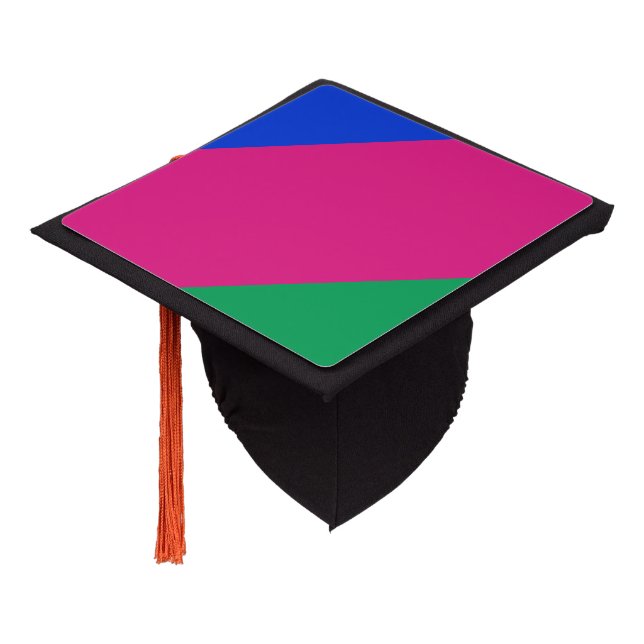 Kuban People's Republic Flag Graduation Cap Topper (Angled)