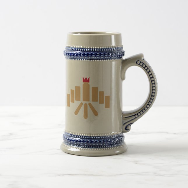Kubb game beer stein (Right)