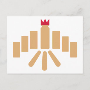 Kubb game postcard