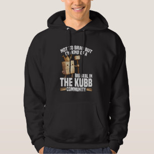 Kubb King Viking Chess Player Lawn Game Set Kubb Hoodie