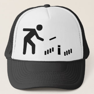Kubb player trucker hat