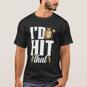 Kubb Player Viking Chess Lover Yard Game Set Kubb T-Shirt