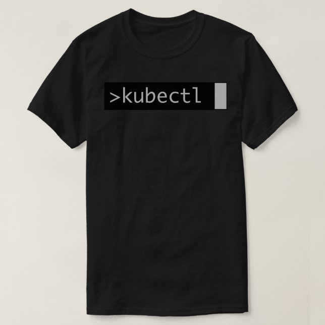 Kubernetes Terminal Geeky T-Shirt (Design Front)