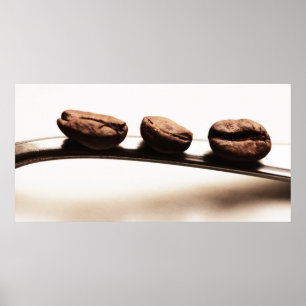 Küchenbild - Die Drei Kaffeebohnen Poster