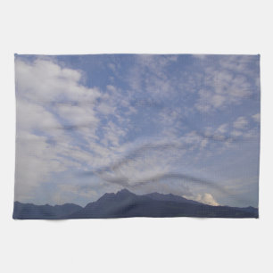Küchentuch Bergspitze mit Schönwetterwolken Kitchen Towel