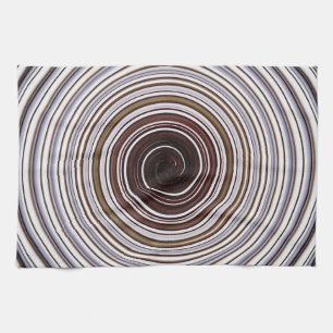 Küchentuch grau-braune Spirale Kitchen Towel