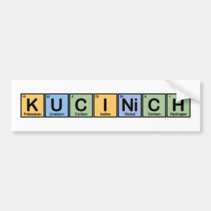 Kucinich made of Elements Bumper Sticker