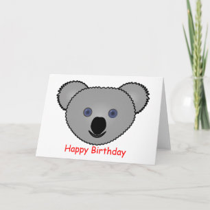 Kuddly Koala Birthday Card