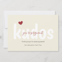 Kudos You're Pregnant Congratulations Card