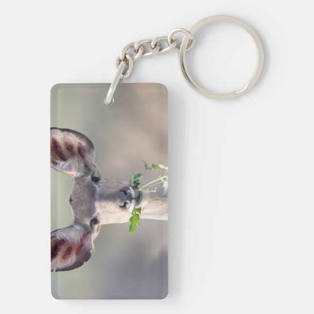 Kudu portrait keychain (Back)