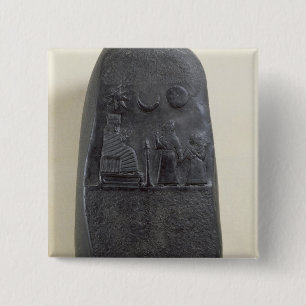 Kudurru of King Melishikhu II 2 Inch Square Button