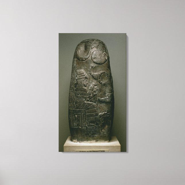 Kudurru of Nazimaruttash, King of Babylon, c.1328- Canvas Print (Front)