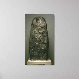 Kudurru of Nazimaruttash, King of Babylon, c.1328- Canvas Print