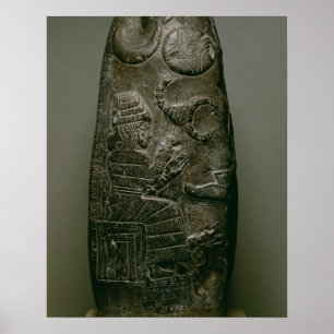 Kudurru of Nazimaruttash, King of Babylon, c.1328- Poster