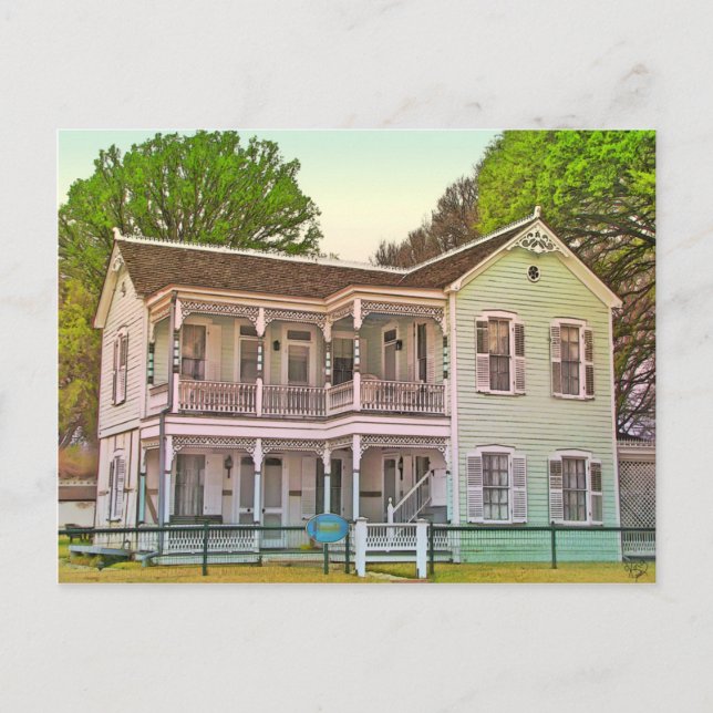 Kuenemann Home, Fredericksburg, TX Postcard (Front)