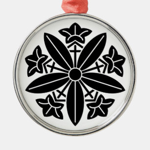 Kuga gentian wheel metal ornament