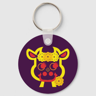 Kuh Schlüsselanhänger Keychain