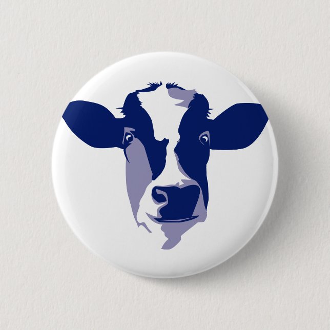 Kuhkopf 2 Inch Round Button (Front)