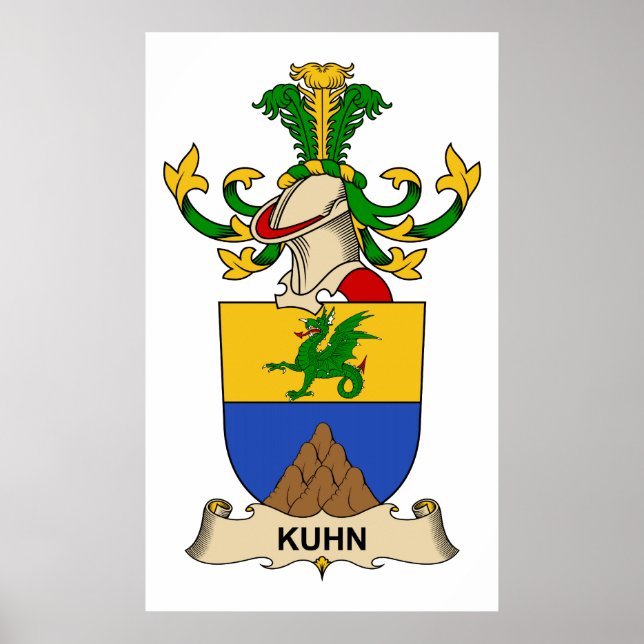 Kuhn Family Crest Poster (Front)
