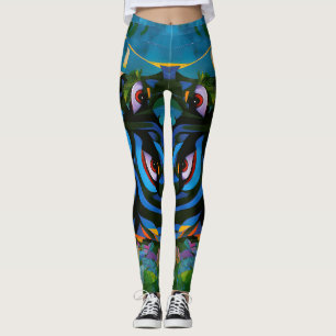 “Kuiráya” –  Painted Leaf - Women In Amazonia Leggings