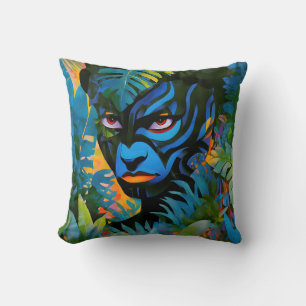 “Kuiráya” – Painted Leaf - Women In Amazonia Throw Pillow