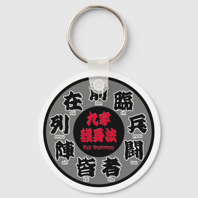 Kuji Goshinhou (九字護身法) 01 Keychain (Front)