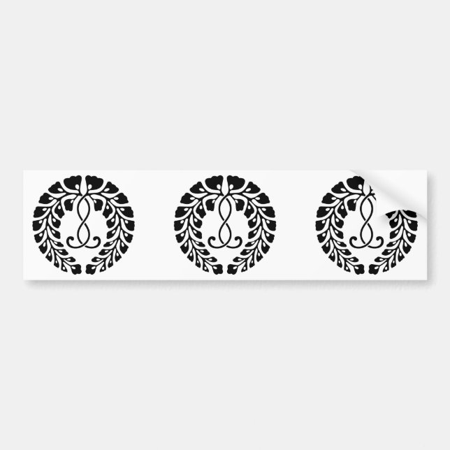 Kujo wisteria bumper sticker (Front)