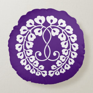 Kujo wisteria round pillow