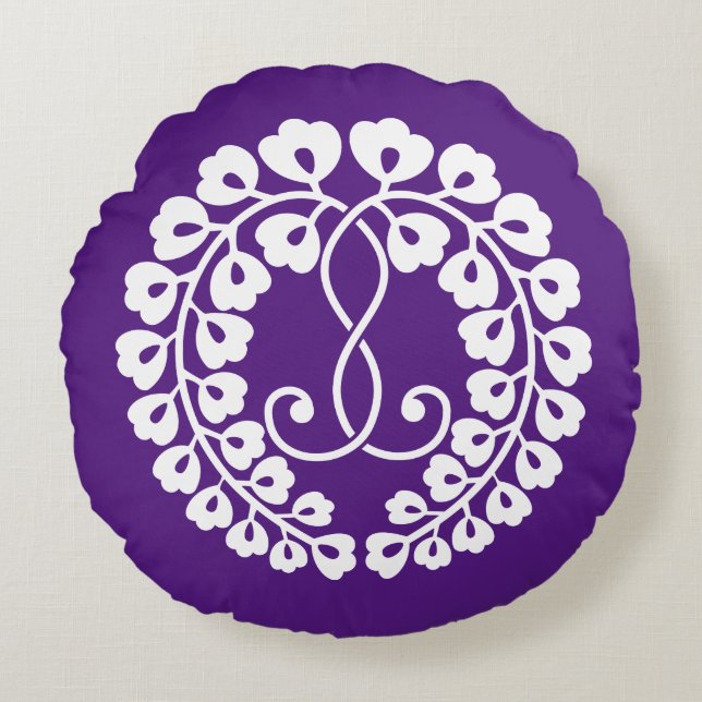 Kujo wisteria round pillow (Front)