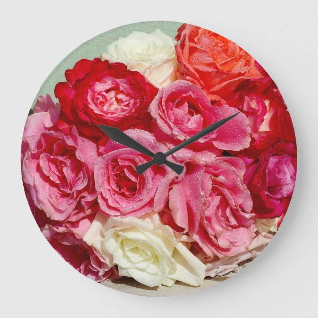 Kula Rose Maui Wall Clock (Front)