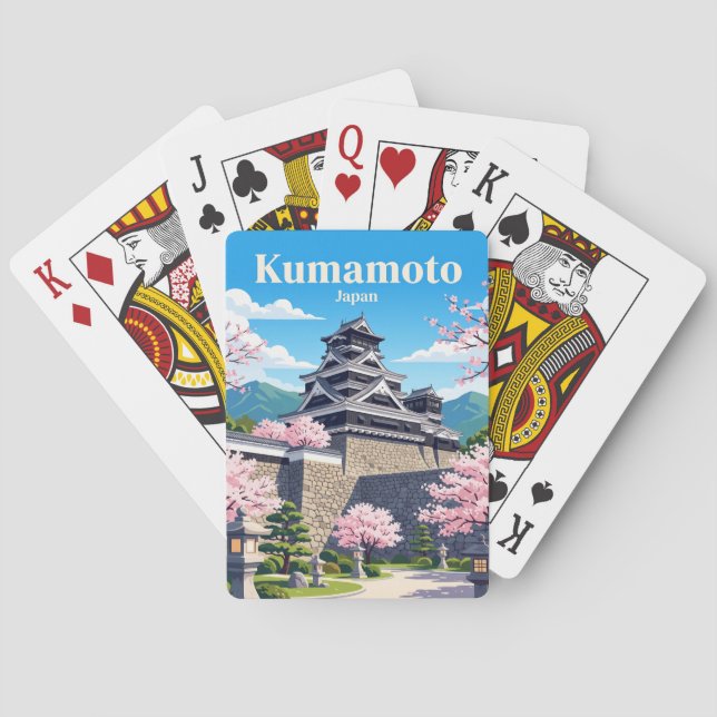 Kumamoto Castle Japan Playing Cards (Back)