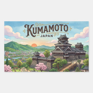 Kumamoto postcard sticker