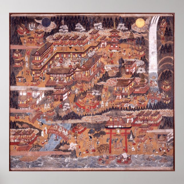 Kumano Nachi Mandala Poster (Front)