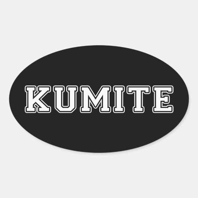 Kumite Oval Sticker (Front)