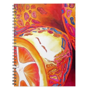 Kumquats orange citrus watercolour fruit art notebook