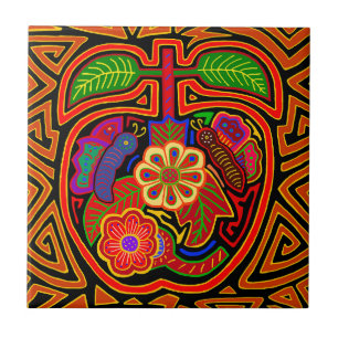 Kuna Indian Apple  Tile